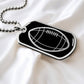 American Football Dog Tag Necklace
