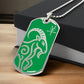 Year of the Wood Goat Dog Tag Necklace