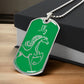 Year of the Wood Horse Dog Tag Necklace