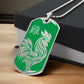 Year of the Wood Rooster Dog Tag Necklace
