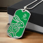 Year of the Wood Rabbit Dog Tag Necklace