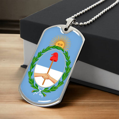 Coat of arms of Argentina Dog Tag Necklace