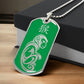 Year of the Wood Monkey Dog Tag Necklace