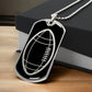 American Football Dog Tag Necklace