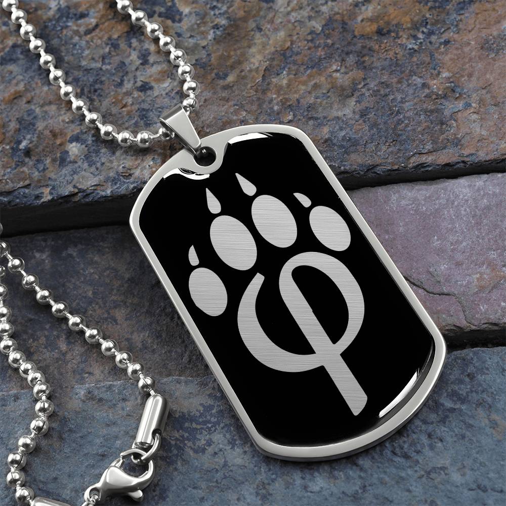 Furry Symbol Dog Tag Necklace