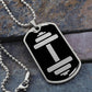 Dumbbell Dog Tag Necklace