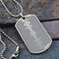 Razor Tag Necklace