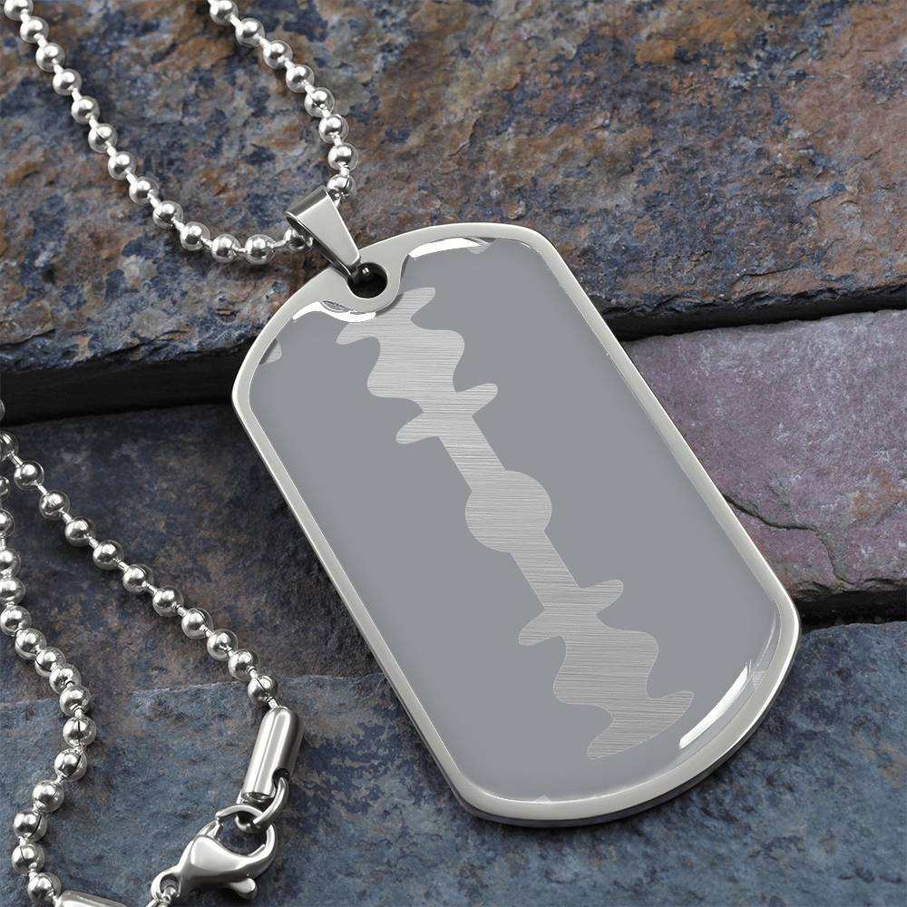 Razor Tag Necklace