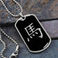 Year of the Water Horse Dog Tag Necklace