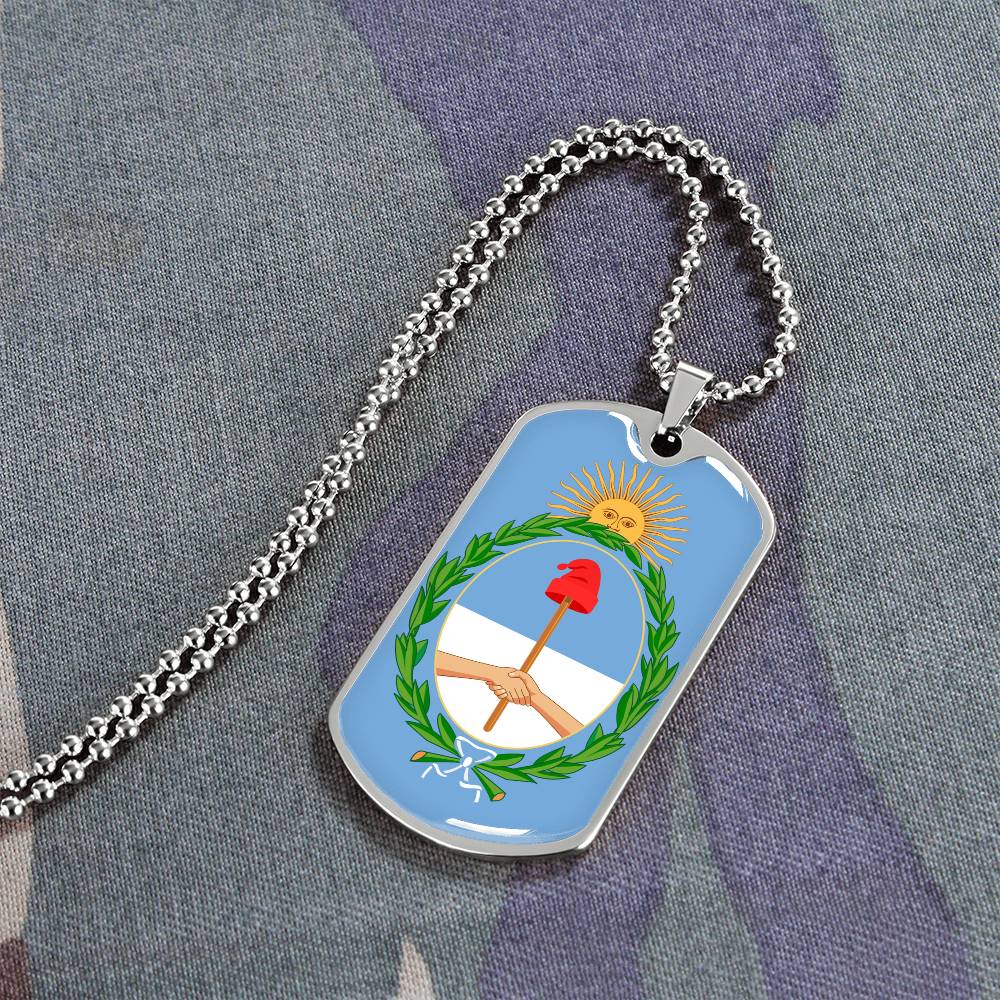 Coat of arms of Argentina Dog Tag Necklace