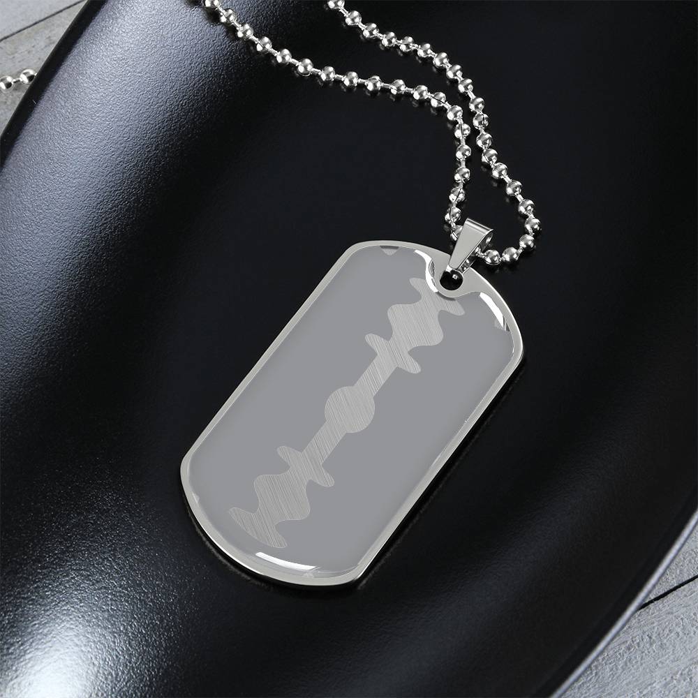 Razor Tag Necklace