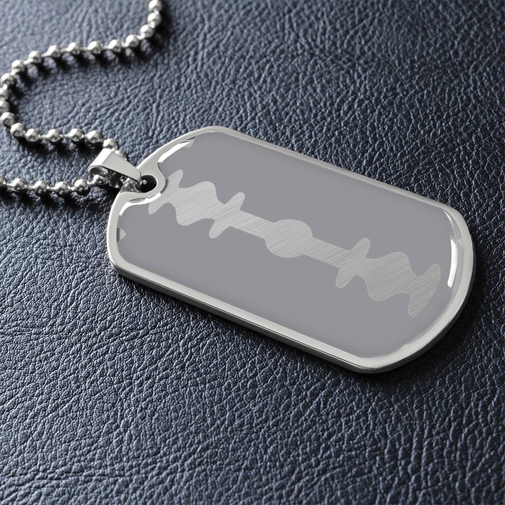 Razor Tag Necklace