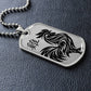Year of the Metal Rooster Dog Tag Necklace
