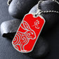 Year of the Fire Rabbit Dog Tag Necklace