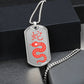 Year of the Metal Snake Dog Tag Necklace