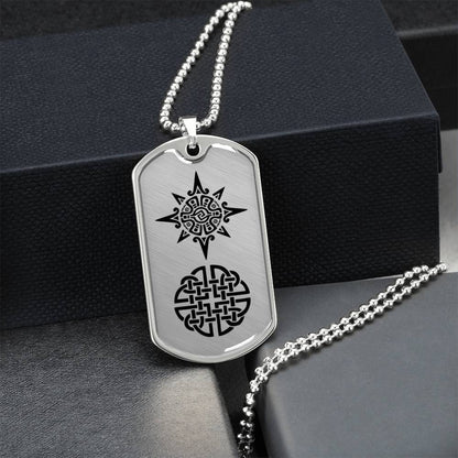 Aztec & Celtic Dog Tag Necklace