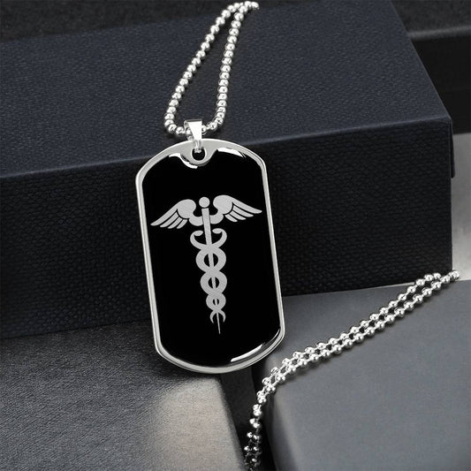 Pharmacist Dog Tag Necklace