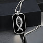 Ichthys Dog Tag Necklace