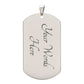 Year of the Fire Dragon Dog Tag Necklace