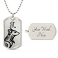 Year of the Metal Rat Dog Tag Necklace