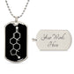 Testosterone Dog Tag Necklace