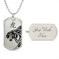Year of the Metal Tiger Dog Tag Necklace