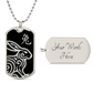 Year of the Water Rabbit Dog Tag Necklace