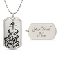 Year of the Metal Ox Dog Tag Necklace