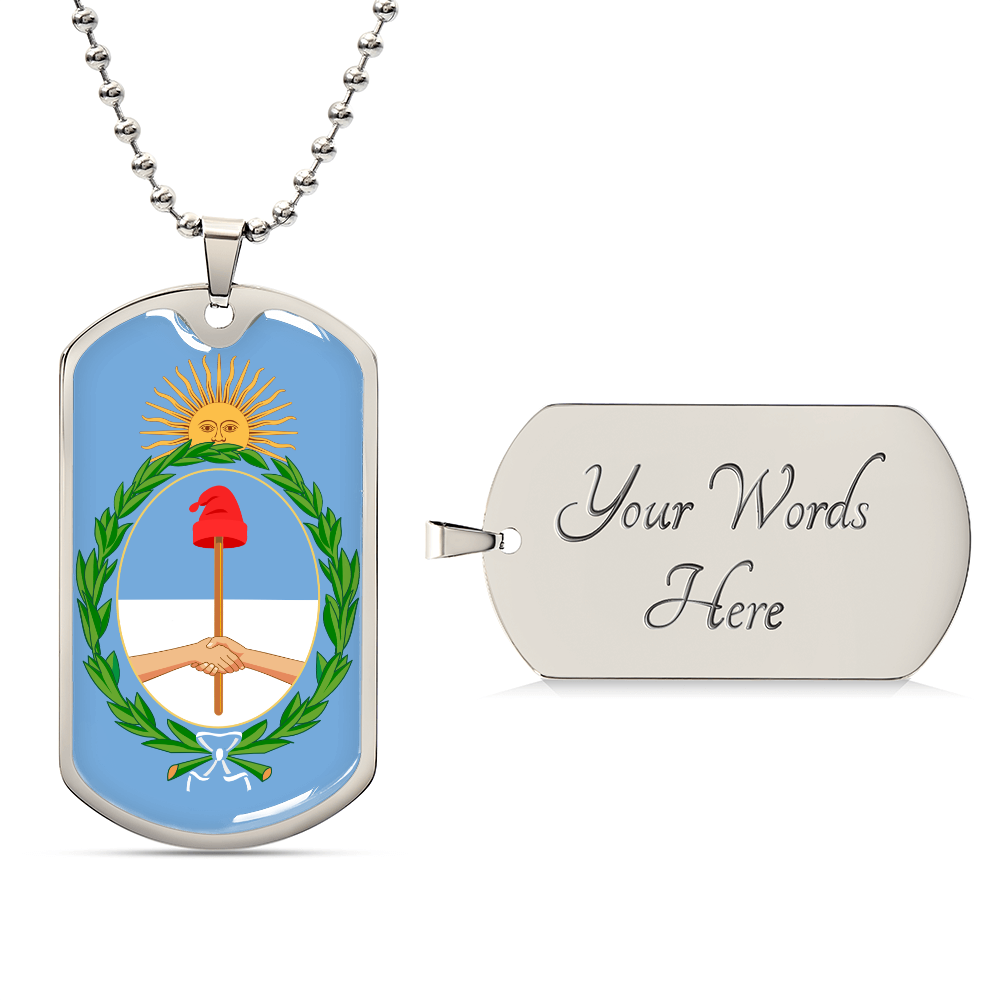 Coat of arms of Argentina Dog Tag Necklace