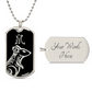 Year of the Water Rat Dog Tag Necklace