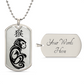 Year of the Metal Monkey Dog Tag Necklace