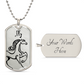 Year of the Metal Horse Dog Tag Necklace