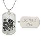 Year of the Metal Dragon Dog Tag Necklace