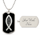 Ichthys Dog Tag Necklace