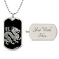 Year of the Water Dragon Dog Tag Necklace