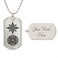 Aztec & Celtic Dog Tag Necklace