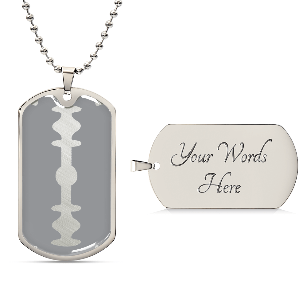 Razor Tag Necklace
