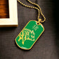 Year of the Wood Pig Dog Tag Necklace