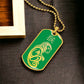 Year of the Wood Monkey Dog Tag Necklace
