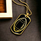 American Football Dog Tag Necklace