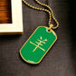 Year of the Wood Goat Dog Tag Necklace