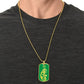 Year of the Wood Monkey Dog Tag Necklace