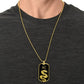 Year of the Water Snake Dog Tag Necklace