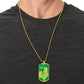 Year of the Wood Rooster Dog Tag Necklace