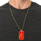 Year of the Fire Horse Dog Tag Necklace