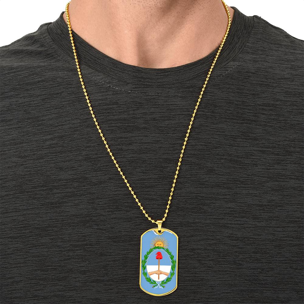 Coat of arms of Argentina Dog Tag Necklace