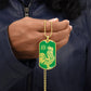Year of the Wood Rooster Dog Tag Necklace