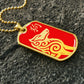 Year of the Fire Dog Dog Tag Necklace