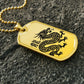 Year of the Earth Dragon Dog Tag Necklace