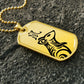 Year of the Earth Rat Dog Tag Necklace